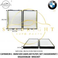 CAFBME39-1 - BMW E39 CABIN AIR FILTER ( SET ) 64319069927 / 64110008138 - BRACKET