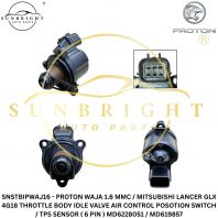 SNSTBIPWAJ16 - PROTON WAJA 1.6 MMC / MITSUBISHI LANCER GLX 4G18 THROTTLE BODY IDLE VALVE AIR CONTROL POSOTION SWITCH / TPS SENSOR ( 6 PIN ) MD6228051 / MD619857