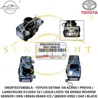 SNSRTEST08SBLA - TOYOTA ESTIMA '08 ACR50 / PREVIA / LANDCRUISE R FJ200 '12 / LEXUS LX570 '08 DENSO REVERSE SENSOR ( ORG ) 89341-28460-CO / 188300-0350 ( 040 ) BLACK