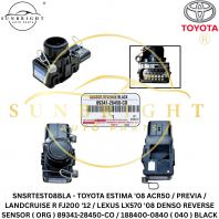 SNSRTEST08BLA - TOYOTA ESTIMA '08 ACR50 / PREVIA / LANDCRUISE R FJ200 '12 / LEXUS LX570 '08 DENSO REVERSE SENSOR ( ORG ) 89341-28450-CO / 188400-0840 ( 040 ) BLACK