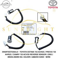 SNSRTEST03SILO - TOYOTA ESTIMA '03 ACR30 / PREVIA '03 AHR10 / CAMRY '03 ACV30 REVERSE SENSOR ( ORG ) 89341-28390-B1 ( SILVER ) 188200-6350 - WIRE