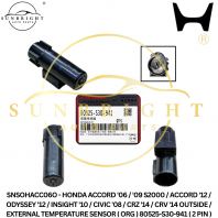 SNSOHACC06O - HONDA ACCORD '06 / '09 S2000 / ACCORD '12 / ODYSSEY '12 / INSIGHT '10 / CIVIC '08 / CRZ '14 / CRV '14 OUTSIDE / EXTERNAL TEMPERATURE SENSOR ( ORG ) 80525-S30-941 ( 2 PIN )