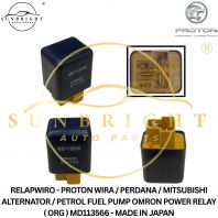 RELAPWIRO - PROTON WIRA / PERDANA / MITSUBISHI ALTERNATOR / PETROL FUEL PUMP OMRON POWER RELAY ( ORG ) MD113566 - MADE IN JAPAN
