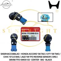 SNSRHACC08BLAO - HONDA ACCORD '08 TAO / CITY '09 TMO / CIVIC '07 2.0 SNA / JAZZ '09 TFO REVERSE SENSOR ( ORG ) 08V66-TFO-0M00-03 - CENTER - BIG - BLACK