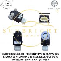 SNSRPPRE12195SILO - PROTON PREVE '12 / SAVVY '12 / PERSONA '16 / SUPRIMA S '16 REVERSE SENSOR ( ORG ) PW951195 ( 3 PIN ) RIGHT ( SILVER )
