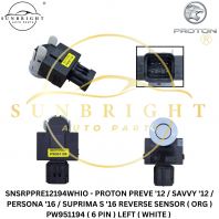 SNSRPPRE12194WHIO - PROTON PREVE '12 / SAVVY '12 / PERSONA '16 / SUPRIMA S '16 REVERSE SENSOR ( ORG ) PW951194 ( 6 PIN ) LEFT ( WHITE )