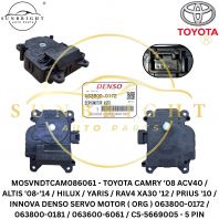 MOSVNDTCAM086061 - TOYOTA CAMRY '08 ACV40 / ALTIS '08-'14 / HILUX / YARIS / RAV4 XA30 '12 / PRIUS '10 / INNOVA DENSO SERVO MOTOR ( ORG ) 063800-0172 / 063800-0181 / 063600-6061 / CS-5669005 - 5 PIN