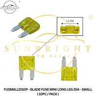 FUSBMLL2010P - BLADE FUSE MINI LONG LEG 20A - SMALL ( 10PC / PACK )