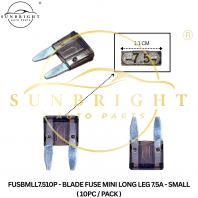 FUSBMLL7.510P - BLADE FUSE MINI LONG LEG 7.5A - SMALL ( 10PC / PACK )