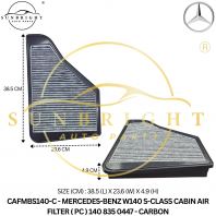 CAFMBS140-C - MERCEDES-BENZ W140 S-CLASS CABIN AIR FILTER ( PC ) 140 835 0447 - CARBON