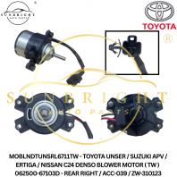 MOBLNDTUNSRL6711TW - TOYOTA UNSER / SUZUKI APV / ERTIGA / NISSAN C24 DENSO BLOWER MOTOR ( TW ) 062500-67103D - REAR RIGHT / ACC-039 / ZW-310123