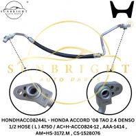 HONDHACC08244L - HONDA ACCORD '08 TAO 2.4 DENSO 1/2 HOSE ( L ) 4750 / AC=H-ACC0824-12 , AAA-1414 , AM=HS-3172.M , CS-1528076