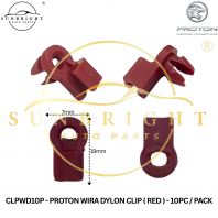 CLPWD10P - PROTON WIRA DYLON CLIP ( RED ) - 10PC / PACK
