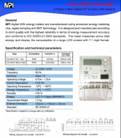 Russia 3Phase 4Wire Digital Energy Meter (Sirim Approved)