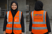 Pocket Safety Vest with Logo Printing Pocket Safety Vest with Logo Printing