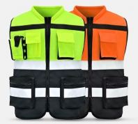 Executive Safety Vest Multi Pocket - Reflective Vest for Construction & Security Executive Safety Vest Multi Pocket - Reflective Vest for Construction & Security