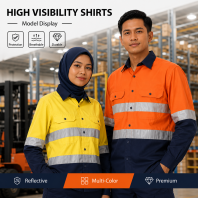 Baju Kerja Reflektif Keterlihatan Tinggi Premium untuk Kerja Industri Baju Kerja Reflektif Keterlihatan Tinggi Premium untuk Kerja Industri