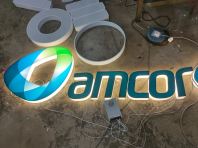 Customised Acrylic Back Lit Signage with Words and Logo