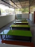 Heavy Duty Canteen Table & Bench Set (Fiberglass Top)   Industrial Cafeteria & R&R Furniture  Meja Kantin Besi Fiberglass  ʳ������ / ���������� Malaysia