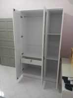 3 Door Bedroom Wardrobe with Mirror & Dressing Table Set  Storage Cabinet & Makeup Table  Almari Bilik Tidur + Meja Solek  �����¹� ��ױ̨ Malaysia