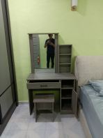 3 Door Bedroom Wardrobe with Mirror & Dressing Table Set  Storage Cabinet & Makeup Table  Almari Bilik Tidur + Meja Solek  �����¹� ��ױ̨ Malaysia