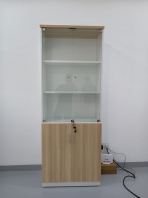 Director Office Furniture Set | Minimalist Manager L-Shape Table | 2 Person Face-to-Face Workstation | Office Cabinet & Chair Malaysia