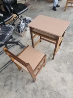 Solid Wood School Table & Chair Set   Meja Sekolah Kayu Tahan Lasak, Kemas & Selamat  Ideal for Primary School, Tuition Centre & Learning Spaces  Pembekal Meja Sekolah Malaysia (Penang, Kedah, Perlis, Perak, KL, Selangor & More)