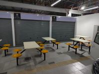 Heavy Duty Canteen Table & Bench Set (4 Seater)   Fibreglass Table Top, Kukuh & Mudah Dibersihkan  Ideal for Cafeteria, Food Court & R&R Areas  Food Court Table & Bench Supplier Malaysia (Penang, Kedah, Perlis, KL, Puchong, Ipoh & More)