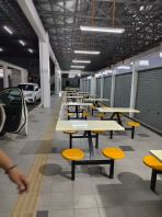 Heavy Duty Canteen Table & Bench Set (4 Seater)   Fibreglass Table Top, Kukuh & Mudah Dibersihkan  Ideal for Cafeteria, Food Court & R&R Areas  Food Court Table & Bench Supplier Malaysia (Penang, Kedah, Perlis, KL, Puchong, Ipoh & More)