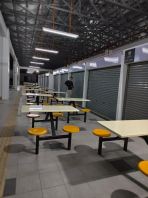 Heavy Duty Canteen Table & Bench Set (4 Seater)   Fibreglass Table Top, Kukuh & Mudah Dibersihkan  Ideal for Cafeteria, Food Court & R&R Areas  Food Court Table & Bench Supplier Malaysia (Penang, Kedah, Perlis, KL, Puchong, Ipoh & More)