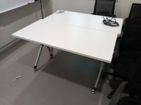 Foldable Training Table on Castors   Multipurpose Seminar & Office Table, Kukuh & Mudah Simpan  Meja Boleh Lipat untuk Training Room, Meeting & Office Use  High Quality Training Furniture Supplier Malaysia (Penang & Nationwide)