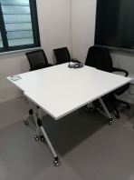 Foldable Training Table on Castors   Multipurpose Seminar & Office Table, Kukuh & Mudah Simpan  Meja Boleh Lipat untuk Training Room, Meeting & Office Use  High Quality Training Furniture Supplier Malaysia (Penang & Nationwide)