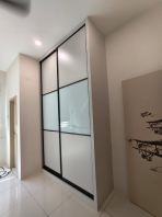 Custom Built-In Sliding Door Wardrobe   Almari Pakaian Tempahan Saiz Khas Hingga Siling, Kemas & Moden  Ideal for Condominium, Apartment, Landed House & Master Bedroom  Pembekal Custom Wardrobe Malaysia (Penang, Kedah, Perlis, Perak, KL, Selangor & Nationwide)