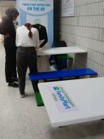 Fibreglass Table & Bench Set (4 Seater)   Meja & Kerusi Fibreglass Tahan Lasak, Mudah Cuci & Jimat Ruang  Ideal for Food Court, R&R, Cafeteria, Kiosk & FamilyMart Outlet  Pembekal Meja & Kerusi Fibreglass Malaysia (Penang, KL, Selangor & Nationwide)