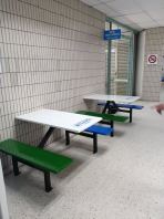 Fibreglass Table & Bench Set (4 Seater)   Meja & Kerusi Fibreglass Tahan Lasak, Mudah Cuci & Jimat Ruang  Ideal for Food Court, R&R, Cafeteria, Kiosk & FamilyMart Outlet  Pembekal Meja & Kerusi Fibreglass Malaysia (Penang, KL, Selangor & Nationwide)