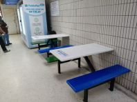 Fibreglass Table & Bench Set (4 Seater)   Meja & Kerusi Fibreglass Tahan Lasak, Mudah Cuci & Jimat Ruang  Ideal for Food Court, R&R, Cafeteria, Kiosk & FamilyMart Outlet  Pembekal Meja & Kerusi Fibreglass Malaysia (Penang, KL, Selangor & Nationwide)