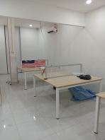 Modern Office Workstation with Partition   Office Storage Cabinet & Filing Cabinet - Meja Workstation Berkongsi Kemas & Profesional  Ideal for Corporate Office, Staff Workspace & Open Office Layout  Pembekal Perabot Pejabat Malaysia (Penang, KL, Selangor & Nationwide) Pembekal & Pemasangan Perabot Pejabat Malaysia