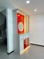 Custom Prayer Altar Cabinet (Ceiling Height) with Side Display   Modern Feng Shui Worship Altar & Ancestral Shrine  �����ִ�ľ���������̨  Suitable for Buddhist Altar, Taoist Deity Worship & Ancestral Offering  Custom Made Prayer Altar Malaysia & Singapore (Johor Bahru, Penang, Ipoh, KL & Nationwide)