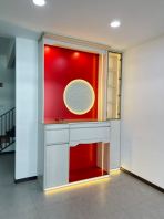 Custom Prayer Altar Cabinet (Ceiling Height) with Side Display   Modern Feng Shui Worship Altar & Ancestral Shrine  �����ִ�ľ���������̨  Suitable for Buddhist Altar, Taoist Deity Worship & Ancestral Offering  Custom Made Prayer Altar Malaysia & Singapore (Johor Bahru, Penang, Ipoh, KL & Nationwide)