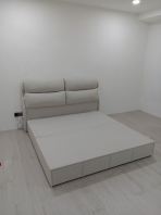 Modern Storage Bed Frame with Drawer   Queen & King Size Bed Frame with Upholstered Headboard  Platform Bed with Built-in Storage  Suitable for Home, Condominium & Apartment  Bedroom Furniture Supplier Malaysia (Penang, KL, Selangor & Nationwide)