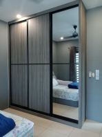 Custom Sliding Door Wardrobe   Full Height Ceiling Wardrobe  Bedroom Sliding Door Closet  Almari Baju Pintu Sliding  Built-In Wardrobe Supplier Penang, Prai, Bukit Mertajam, Butterworth, Kulim
