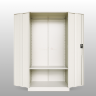Full Height Wardrobe with Steel Swinging Door (SWH 200) - c/w 1 Cloth Hanging Bar at Top & 1 Adjustable Shelves at Bottom
