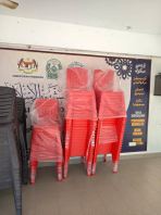 Plastic Chair Supplier Malaysia   Kerusi Plastik Sekolah Murah  Stackable Plastic Chair Red Black Yellow  School & Event Chair Supplier Penang, Kedah, KL, Puchong