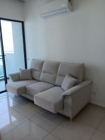 Pull Out Sofa   3 Seater Extendable Sofa  Adjustable Seat Sofa  Sofa Tarik Keluar Ruang Tamu  Modern Sofa Supplier Penang, Prai, Bukit Mertajam, Butterworth, Kulim