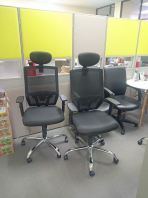 Ergonomic Office Chair with Headrest   High Back Mesh Chair  Kerusi Pejabat Ergonomik  Adjustable Office Chair Supplier Penang, Prai, Bukit Mertajam, Butterworth, Kulim