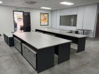 Office Table & Chair Set   Site Office Furniture  Construction Office Desk & Workstation  Budget Series Supplier Malaysia (Penang, Prai, BM, KL, Puchong)