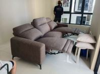 3 Seater Power Recliner Sofa | Pet Friendly Easy Clean Fabric | Modern Electric Sofa for Living Room Condo Apartment New House Malaysia | Penang Delivery , Tanjung Tokong, Andaman Island, Jelutong , Bukit Jambul, Bertam , Kulim , Lunas