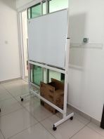 Mobile Whiteboard Stand Malaysia | Double Sided Magnetic White Board with Wheels | Papan Putih Bergerak Dengan Roda | Whiteboard Mudah Alih Untuk Pejabat & Sekolah | Deliver Penang, Perai, Batu Kawan, Bertam, Georgetown, Bayan Lepas, Bayan Baru