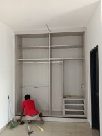 Custom Bedroom Wardrobe Malaysia | Full Height Built In Sliding Door Wardrobe - Custom Size Built In Bedroom Wardrobe with Sliding Door and Ceiling Fit Design For Condominium and New House Residence | Penang, Tanjong Tokong, Andaman Island, Jelutong , Kulim, Bertam, Tasek Gelugor, Lunas