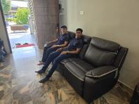 Real Leather Recliner Sofa Malaysia | Full Leather 3 Seater Sofa | Luxury Living Room Sofa | Premium Full Leather Recliner Sofa for Living Room, Condominium, Homestay & Luxury Interior | Deliver Penang, Alma, Tanjong Tokong, Straits Quay, Andaman, KL, Puchong, Kulim, Lunas